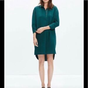 🎉👗HP👗🎉Madewell Moviehouse Shirtdress hunter green sz small
